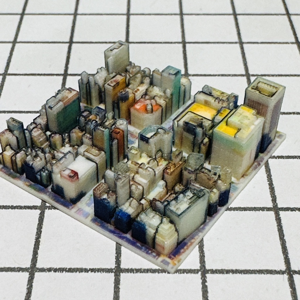 ミニチュア 銀座3丁目交差点 ジオラマ 完成品 ミニジオラマ ドールハウスに