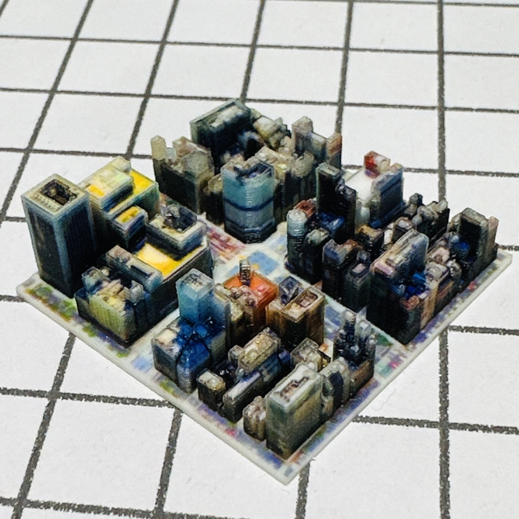 ミニチュア 銀座3丁目交差点 ジオラマ 完成品 ミニジオラマ ドールハウスに