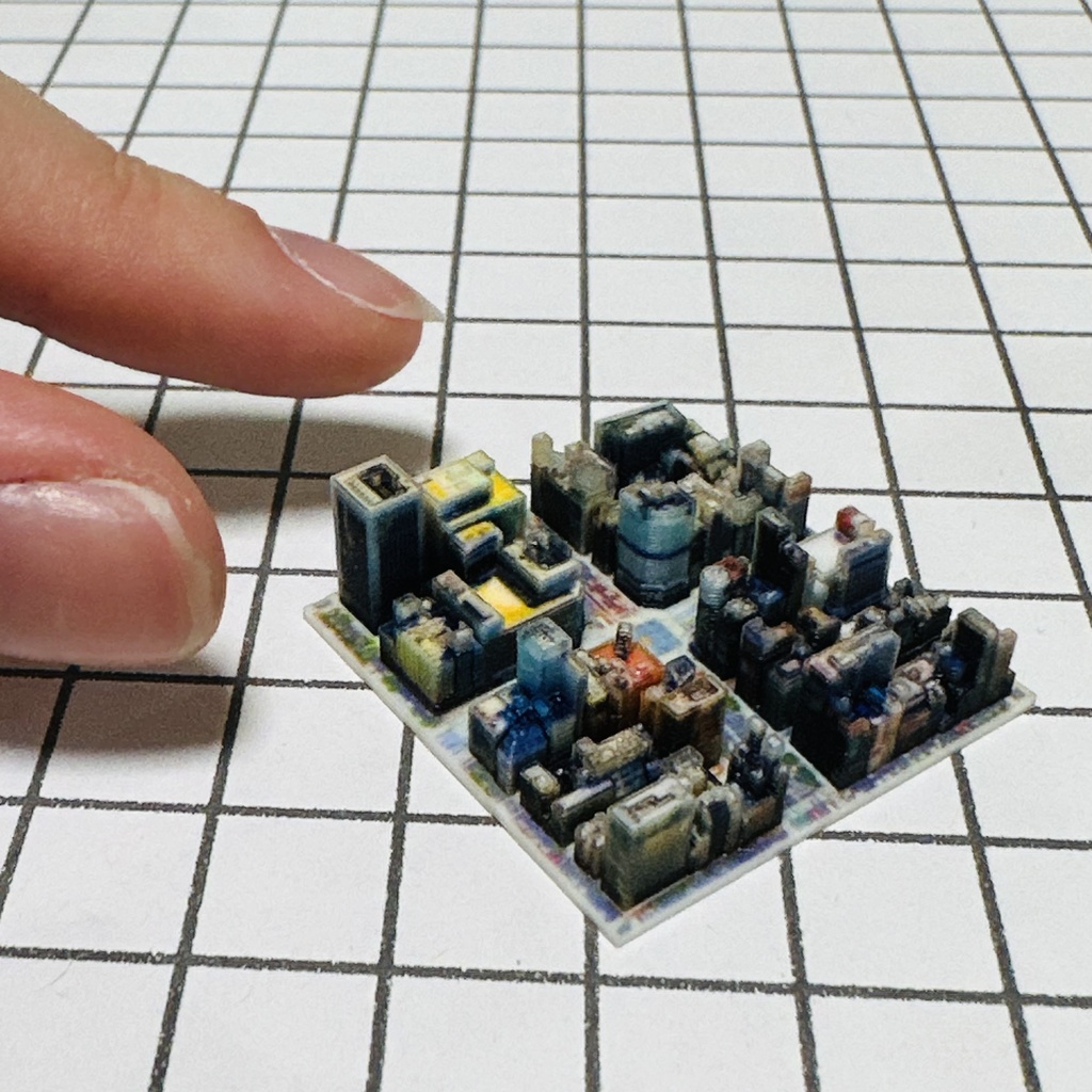 ミニチュア 銀座3丁目交差点 ジオラマ 完成品 ミニジオラマ ドールハウスに