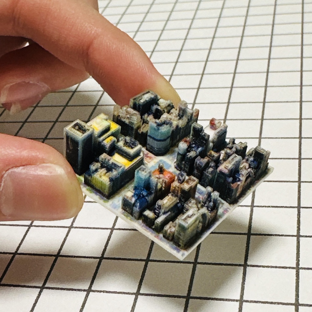 ミニチュア 銀座3丁目交差点 ジオラマ 完成品 ミニジオラマ ドールハウスに