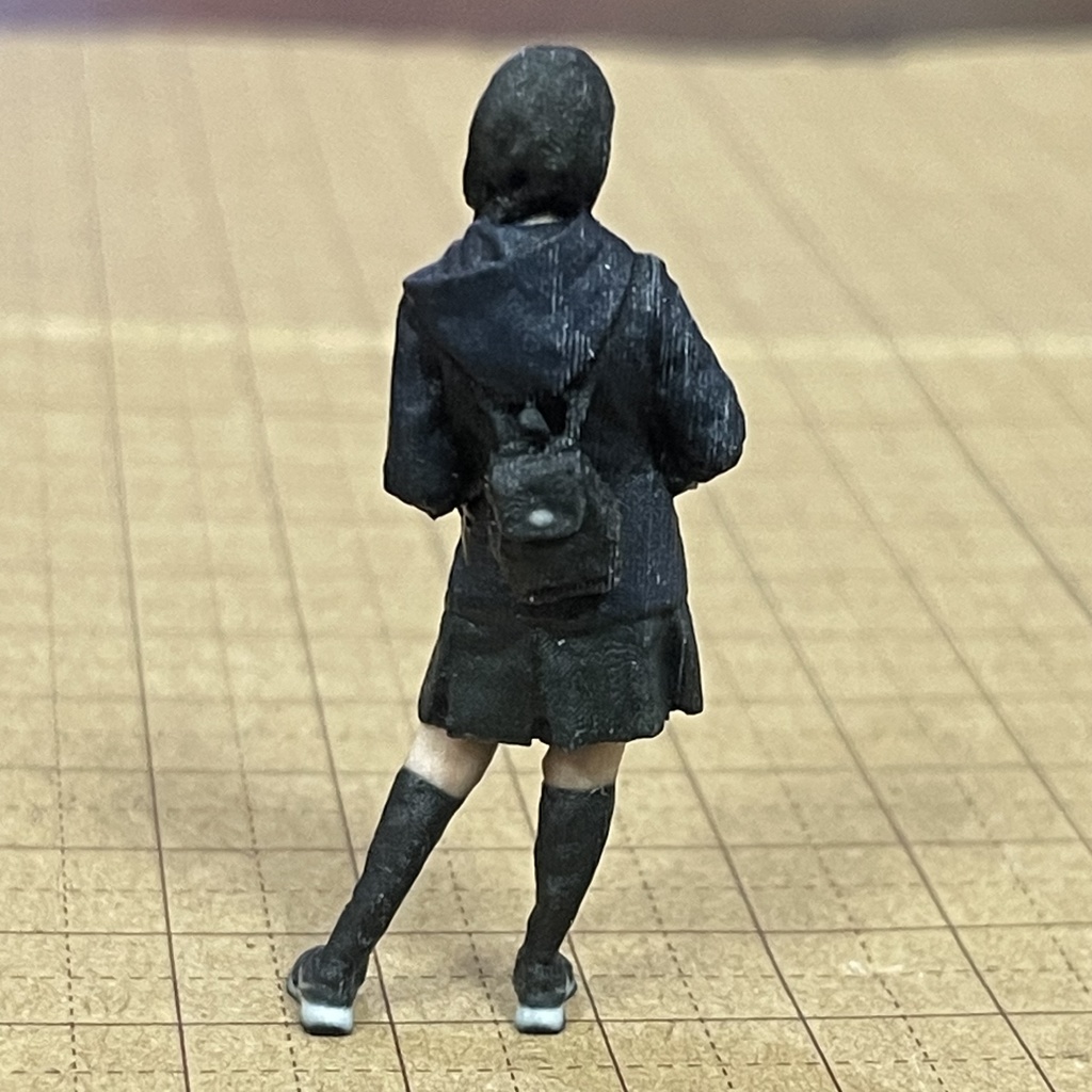 完成品 1/35 JKNP フィギュア リアルフィギュア ミニチュアイメージ ミニカーに ジオラマに ミニチュア 女子高生