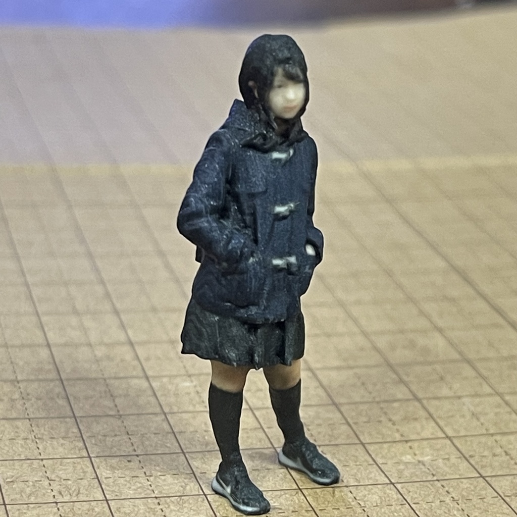 完成品 1/35 JKNP フィギュア リアルフィギュア ミニチュアイメージ ミニカーに ジオラマに ミニチュア 女子高生