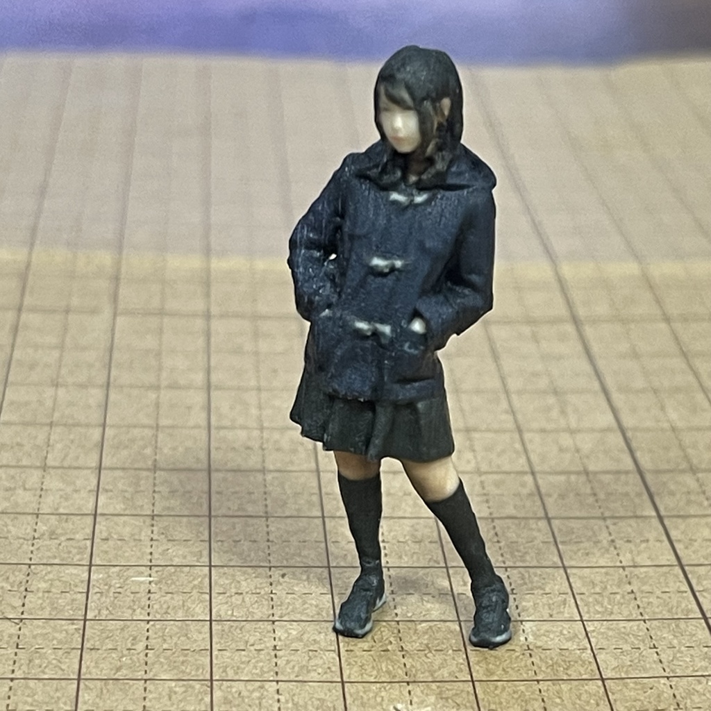 完成品 1/35 JKNP フィギュア リアルフィギュア ミニチュアイメージ ミニカーに ジオラマに ミニチュア 女子高生