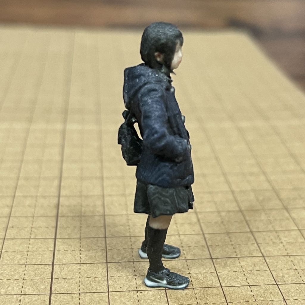 完成品 1/35 JKNP フィギュア リアルフィギュア ミニチュアイメージ ミニカーに ジオラマに ミニチュア 女子高生