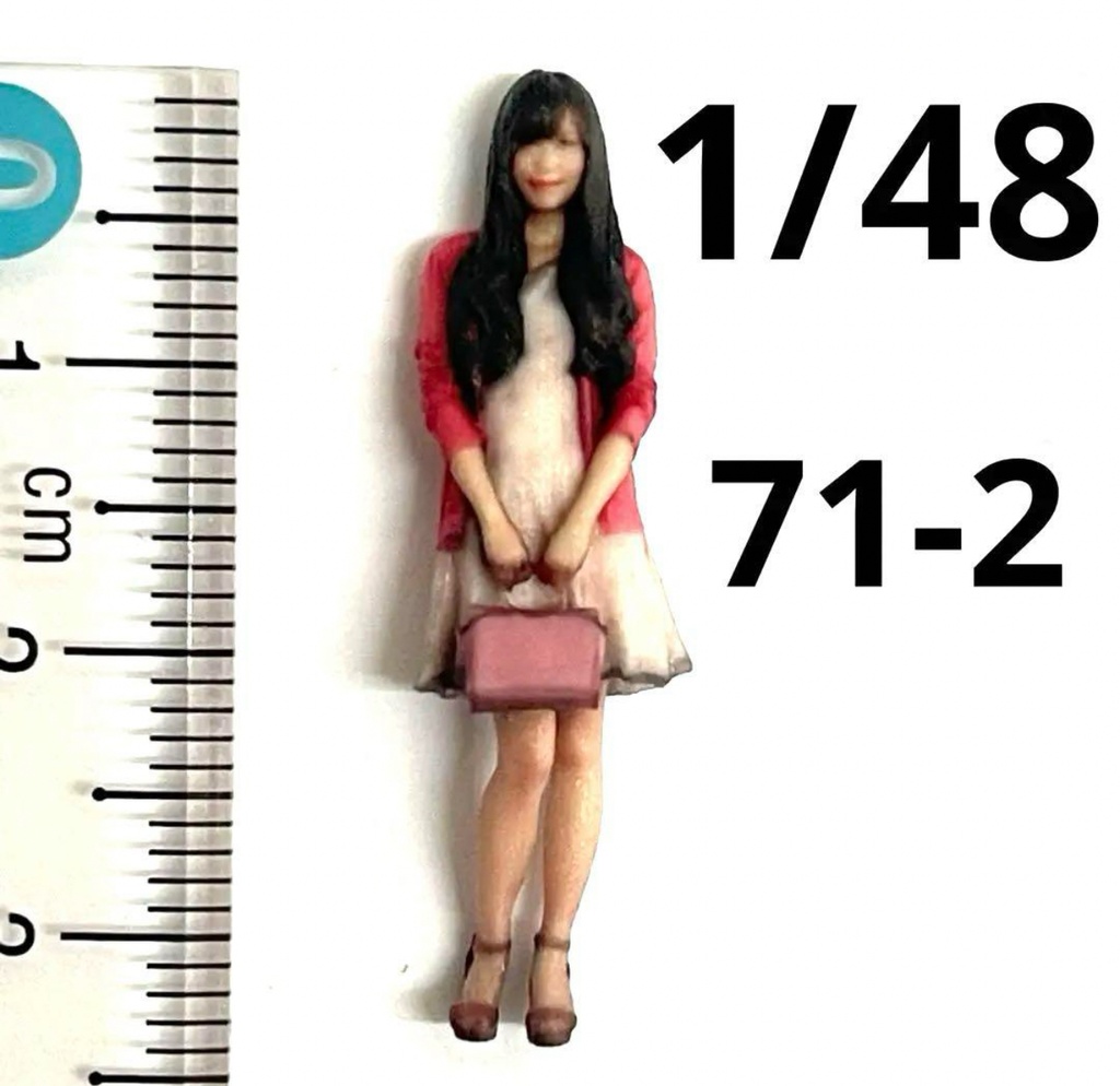 完成品　1/48 71-2 フィギュア　リアルフィギュア　塗装済み完成品　ミニカーに　ジオラマに　ミニチュアイメージ　