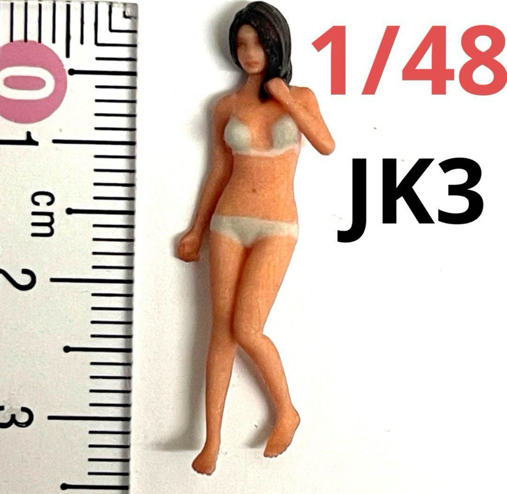 完成品　1/48 JK3 フィギュア　リアルフィギュア　ミニカーに　ジオラマに　ミニチュアイメージ　塗装済み完成品