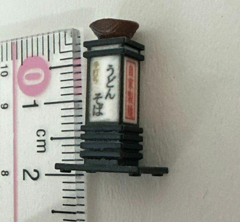 完成品 1/64 看板 ミニチュア うどん そば ジオラマに ミニカーに フィギュアに ミニチュアイメージ