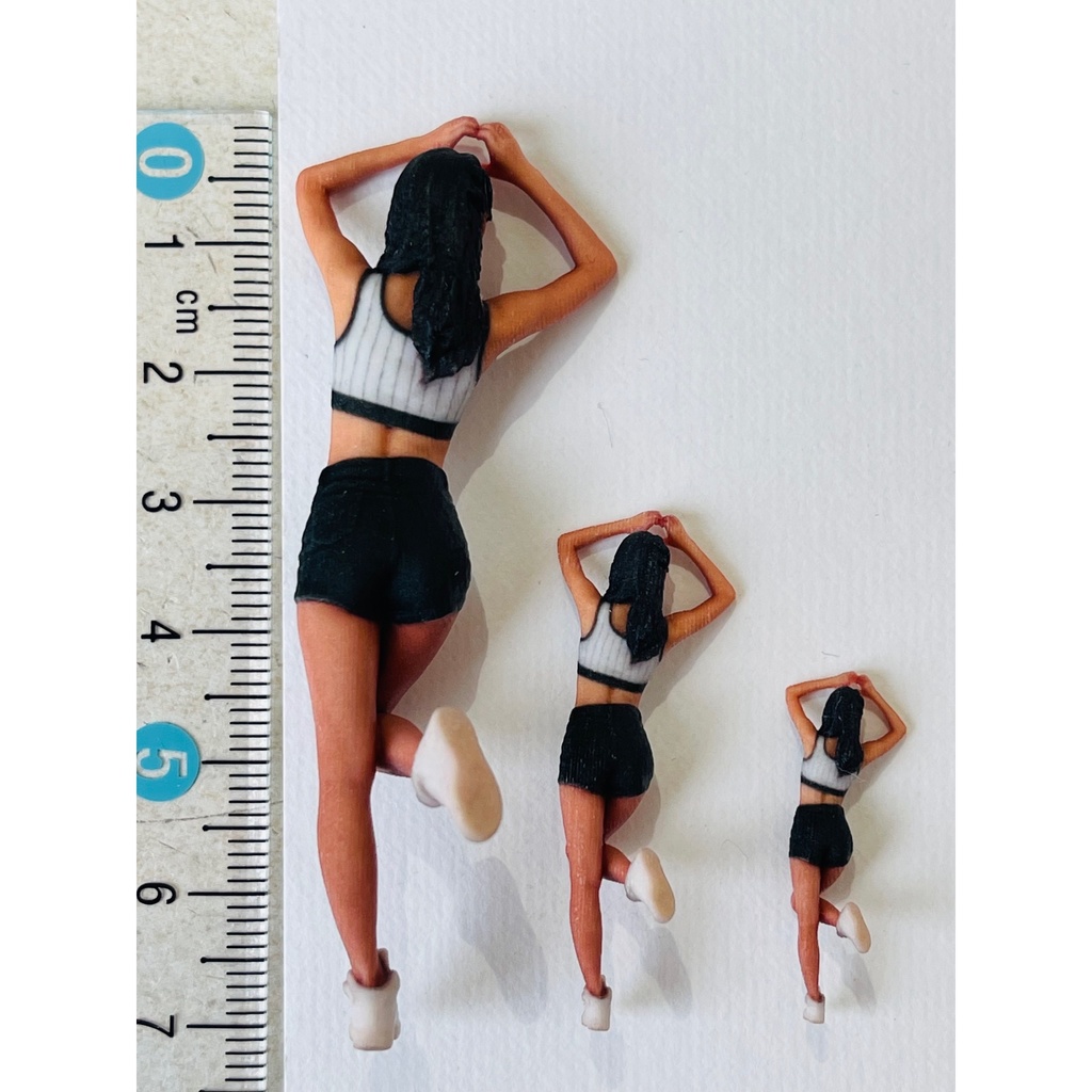 完成品 BG1 フィギュア3体 1/24 1/43 1/64 リアルフィギュア ミニカーに ジオラマに ミニチュアイメージ 塗装済み完成品