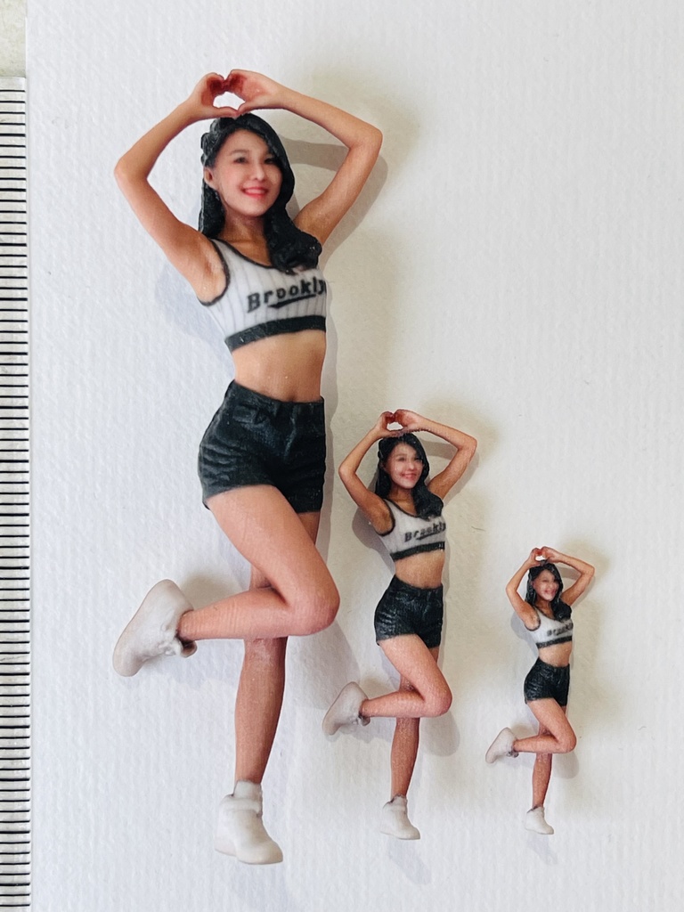 完成品 BG1 フィギュア3体 1/24 1/43 1/64 リアルフィギュア ミニカーに ジオラマに ミニチュアイメージ 塗装済み完成品