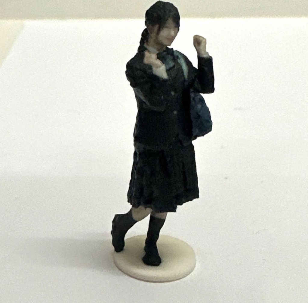 完成品 1/64 JKNJ フィギュア トミカに ミニカーに ジオラマに リアルフィギュア 女子高生 トミカに 塗装済み完成品 3Dフィギュア