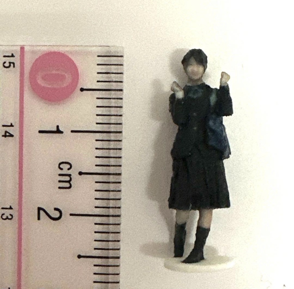 完成品 1/64 JKNJ フィギュア トミカに ミニカーに ジオラマに リアルフィギュア 女子高生 トミカに 塗装済み完成品 3Dフィギュア