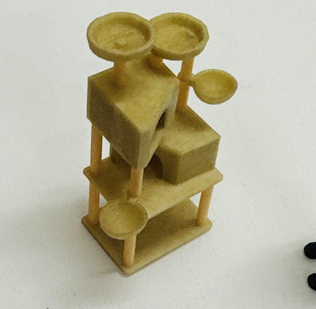 1/43 キャットタワー ミニチュア フィギュアに ジオラマに ミニカーに 住宅模型 建築模型 ミニチュアイメージ