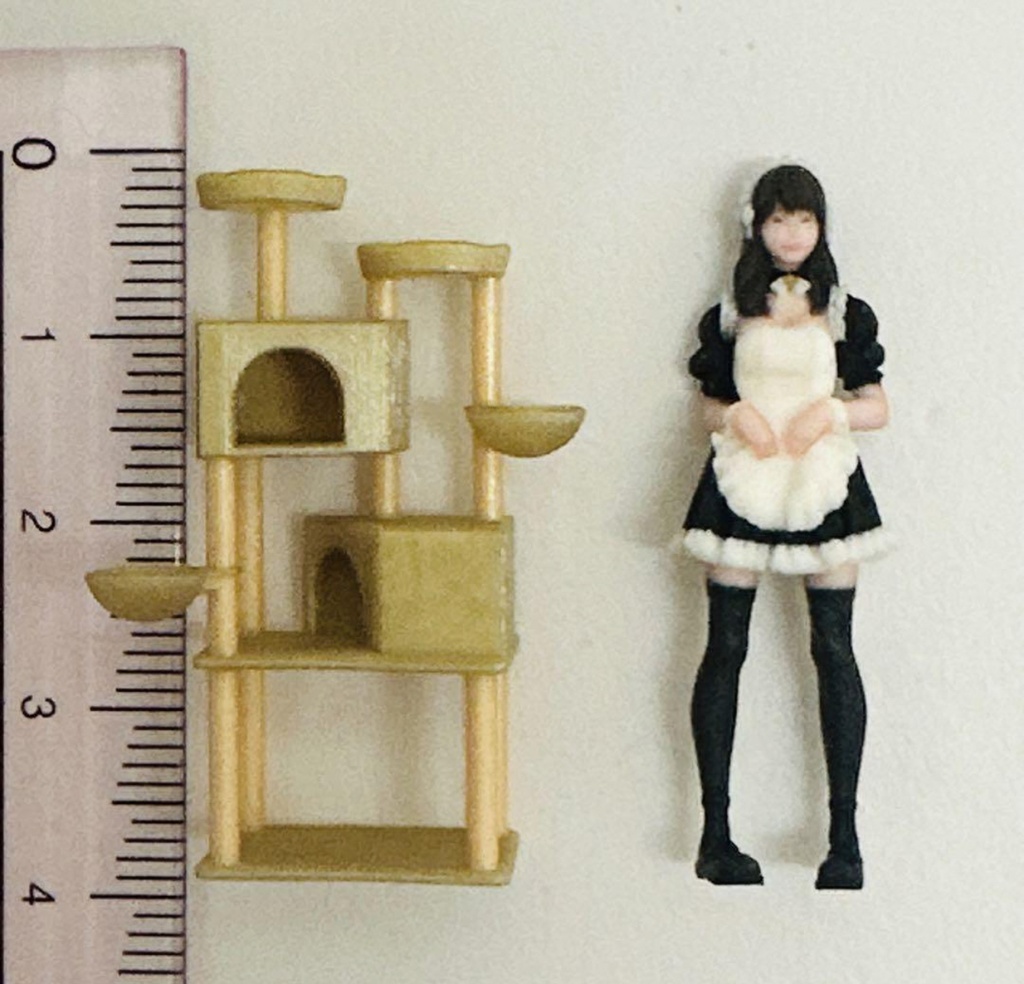 1/43 キャットタワー ミニチュア フィギュアに ジオラマに ミニカーに 住宅模型 建築模型 ミニチュアイメージ