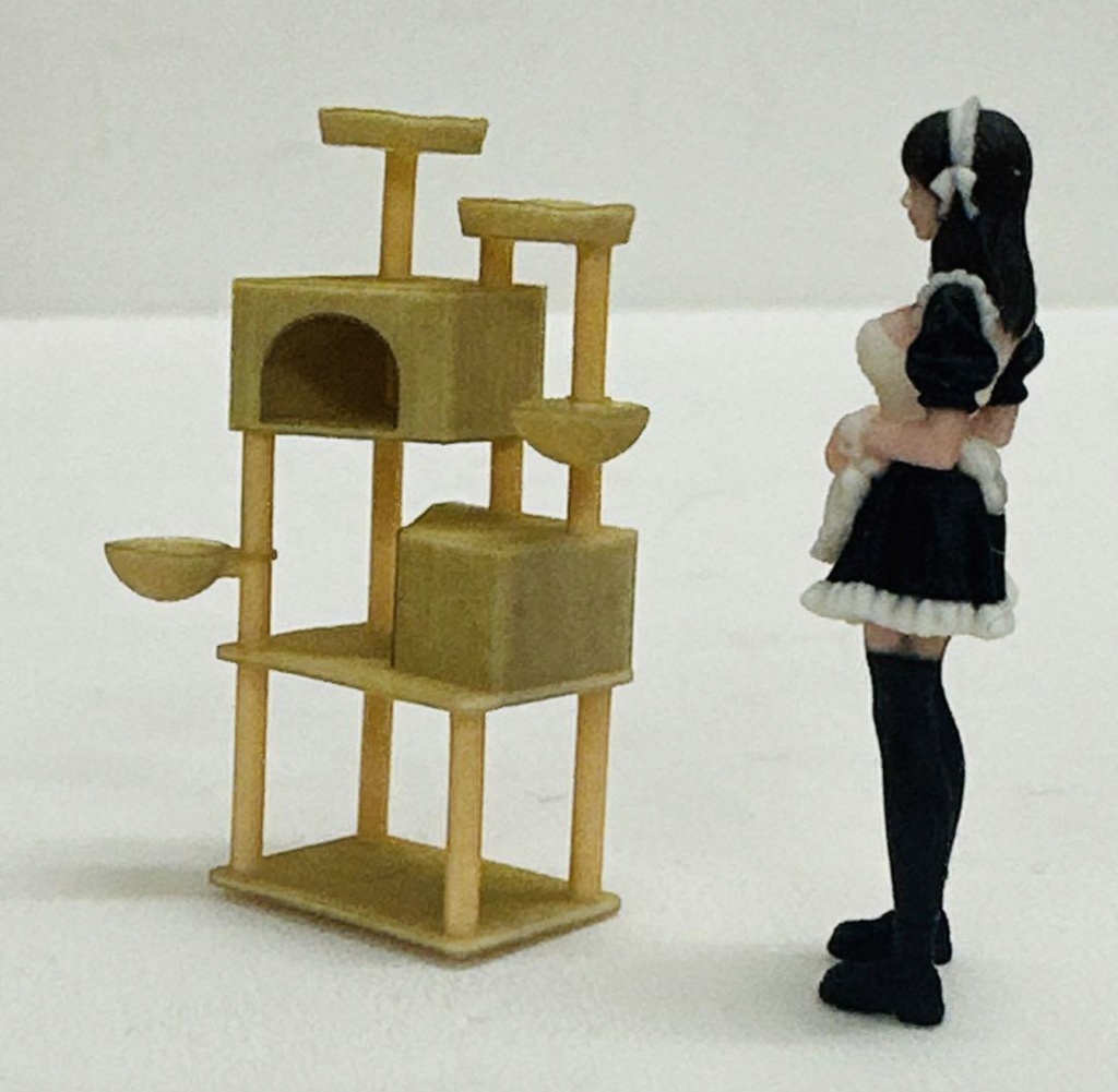1/43 キャットタワー ミニチュア フィギュアに ジオラマに ミニカーに 住宅模型 建築模型 ミニチュアイメージ