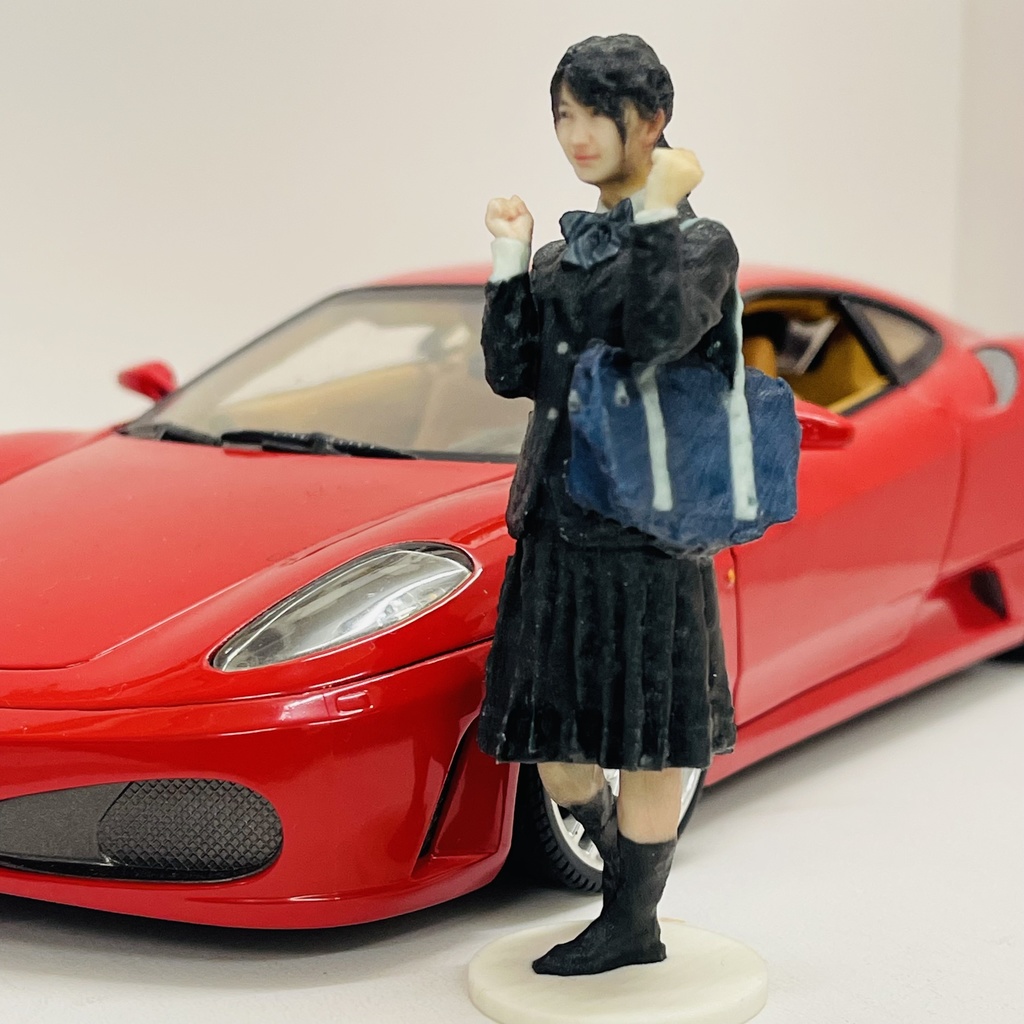 完成品 1/18 JKNJ 女子高生 フィギュア リアルフィギュア ミニカーに ジオラマに ドールハウスに ミニチュアイメージ