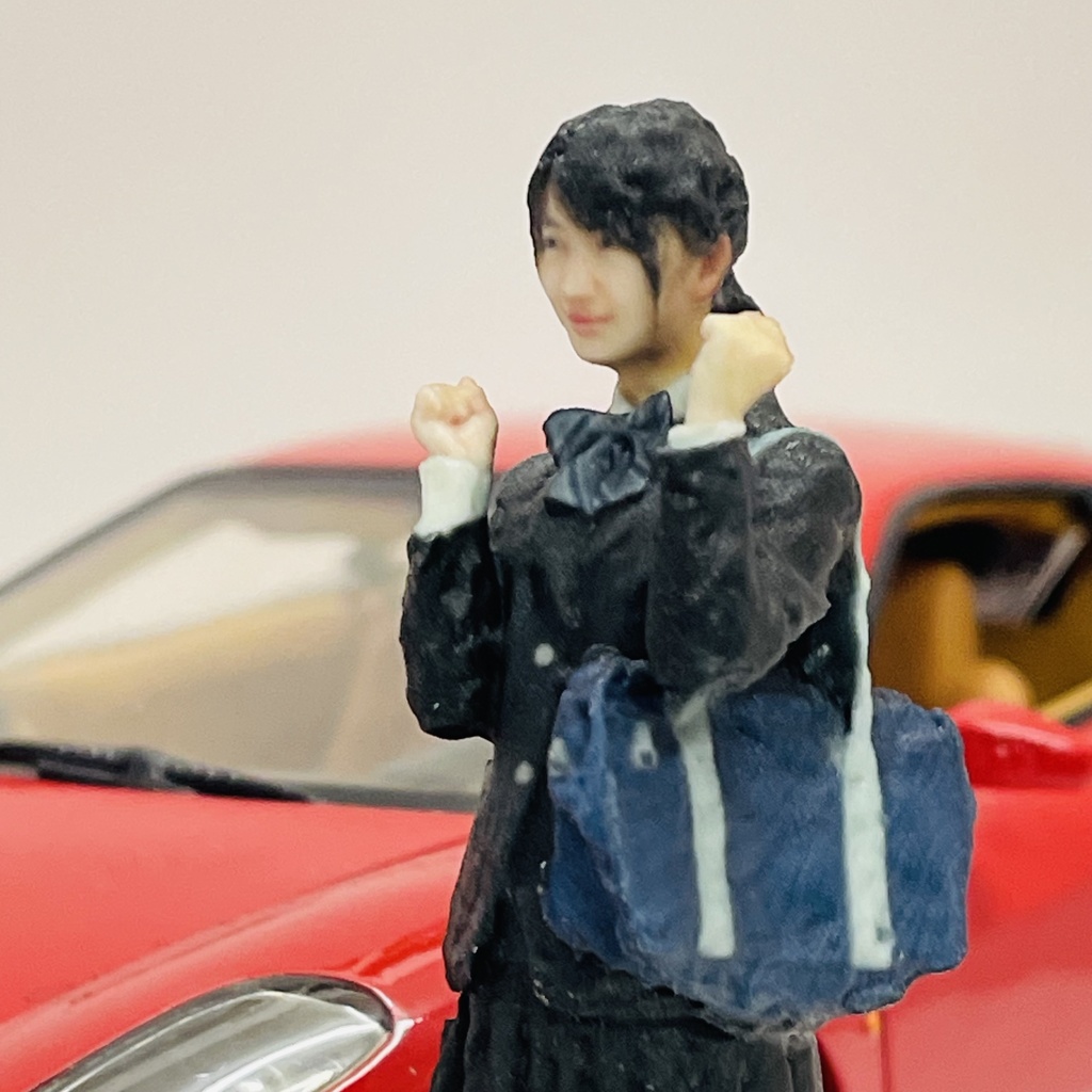 完成品 1/18 JKNJ 女子高生 フィギュア リアルフィギュア ミニカーに ジオラマに ドールハウスに ミニチュアイメージ