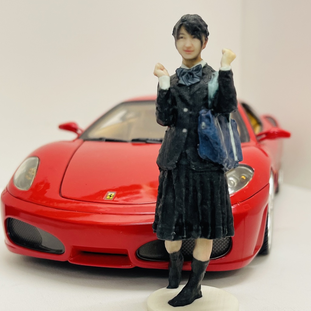 完成品 1/18 JKNJ 女子高生 フィギュア リアルフィギュア ミニカーに ジオラマに ドールハウスに ミニチュアイメージ