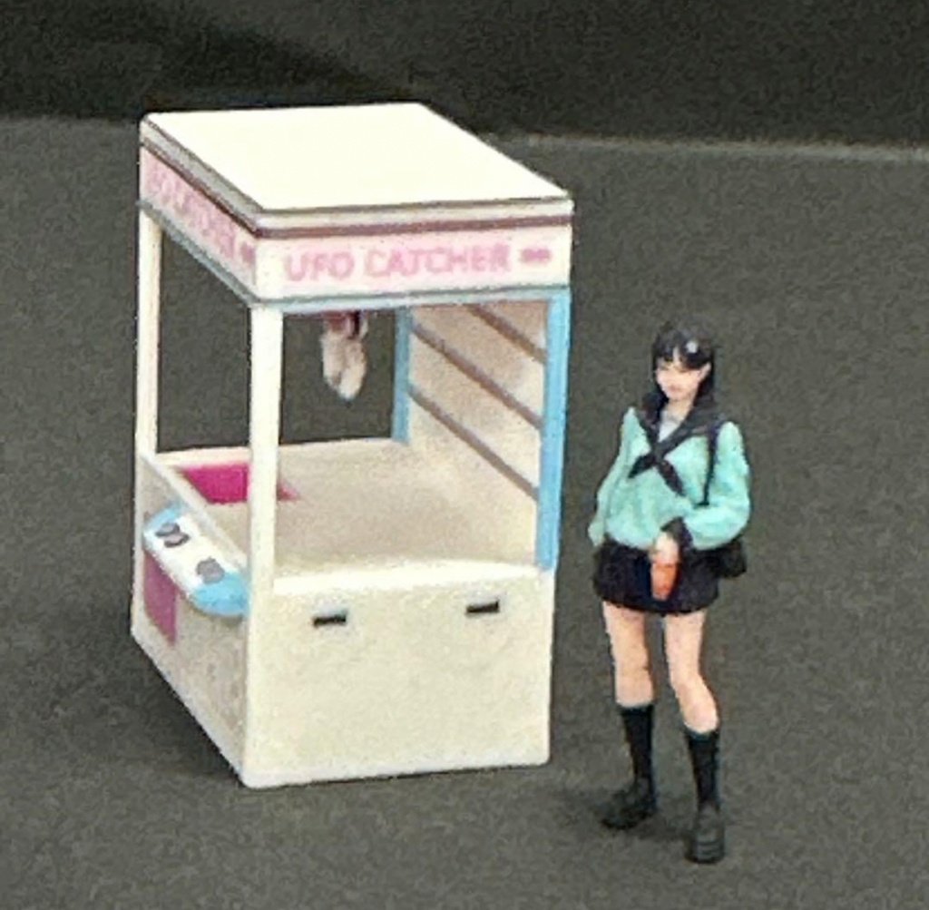 1/64 クレーンゲーム機 ゲーム機 ゲーセン ゲーム筐体 フィギュアに ジオラマに ミニカーに トミカに