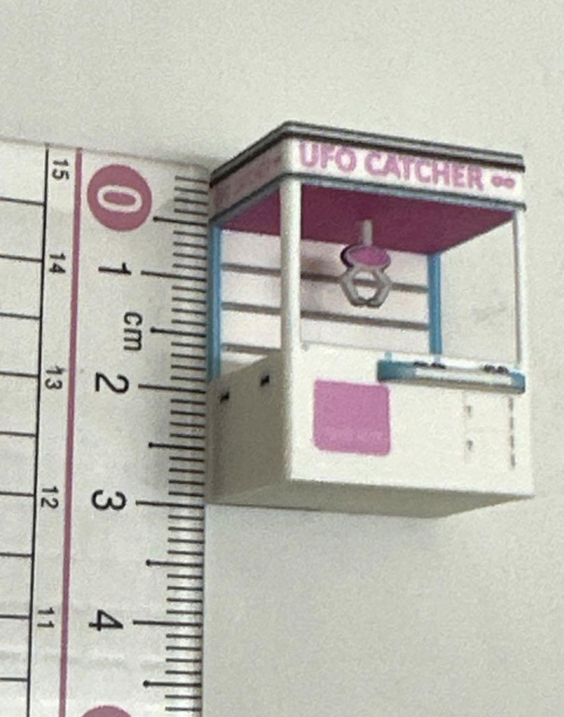 1/64 クレーンゲーム機 ゲーム機 ゲーセン ゲーム筐体 フィギュアに ジオラマに ミニカーに トミカに