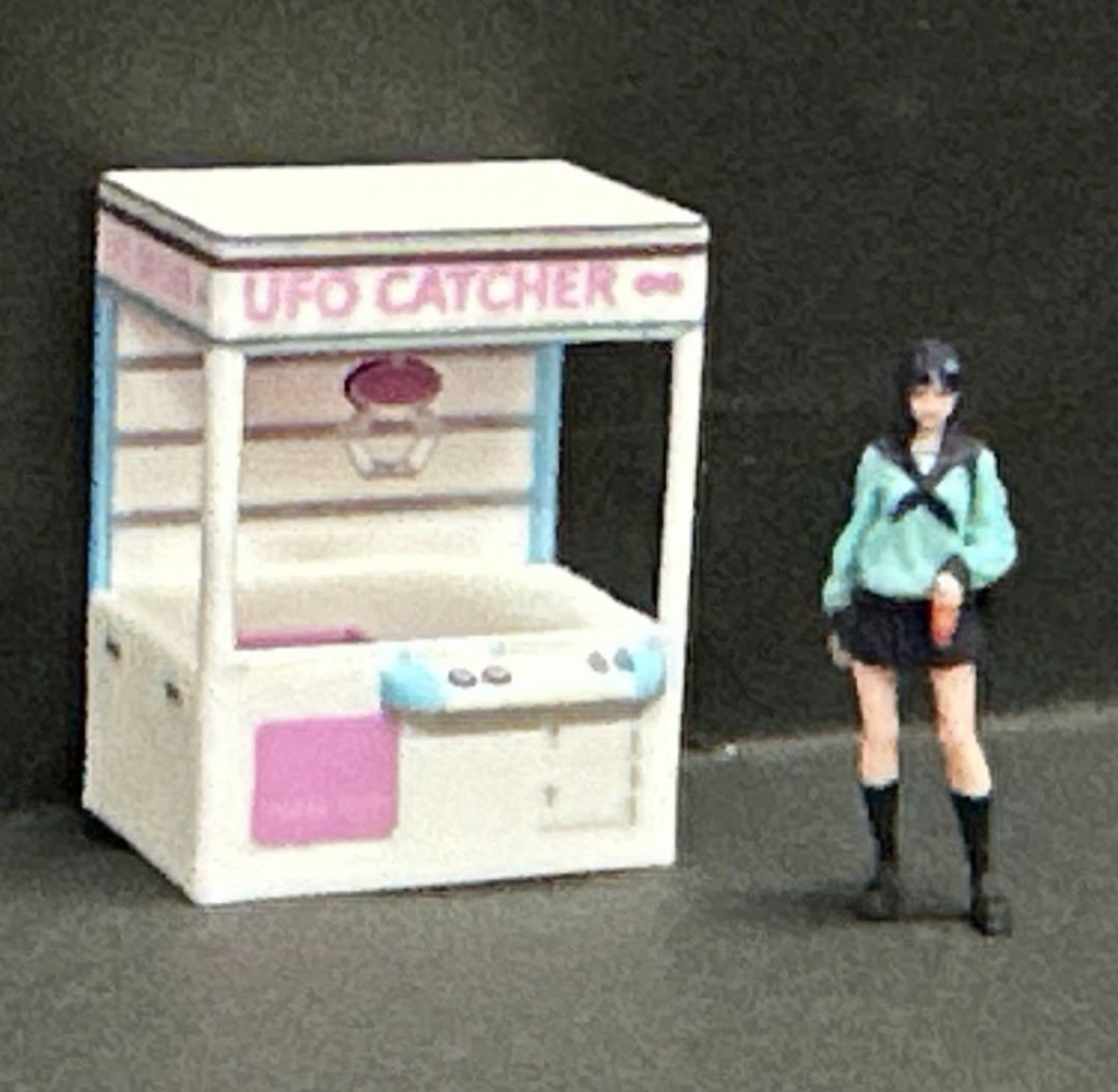 1/64 クレーンゲーム機 ゲーム機 ゲーセン ゲーム筐体 フィギュアに ジオラマに ミニカーに トミカに