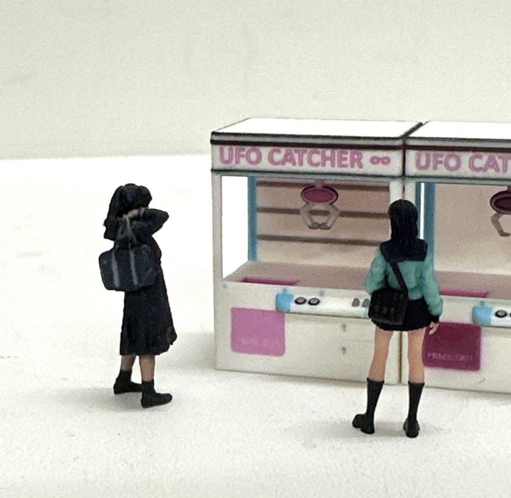1/64 クレーンゲーム機 ゲーム機 ゲーセン ゲーム筐体 フィギュアに ジオラマに ミニカーに トミカに