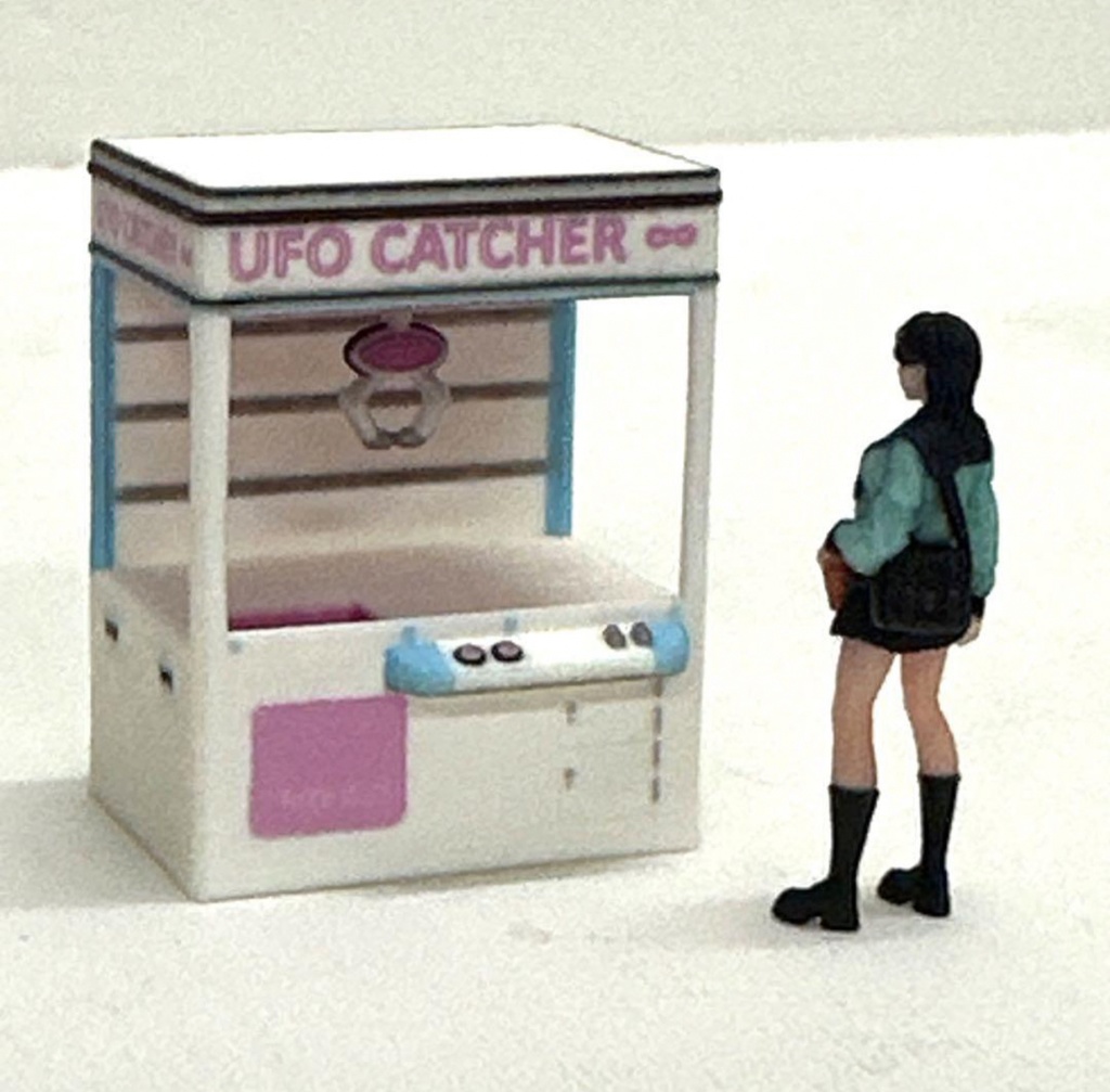 1/64 クレーンゲーム機 ゲーム機 ゲーセン ゲーム筐体 フィギュアに ジオラマに ミニカーに トミカに