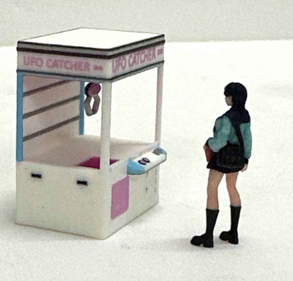 1/64 クレーンゲーム機 ゲーム機 ゲーセン ゲーム筐体 フィギュアに ジオラマに ミニカーに トミカに