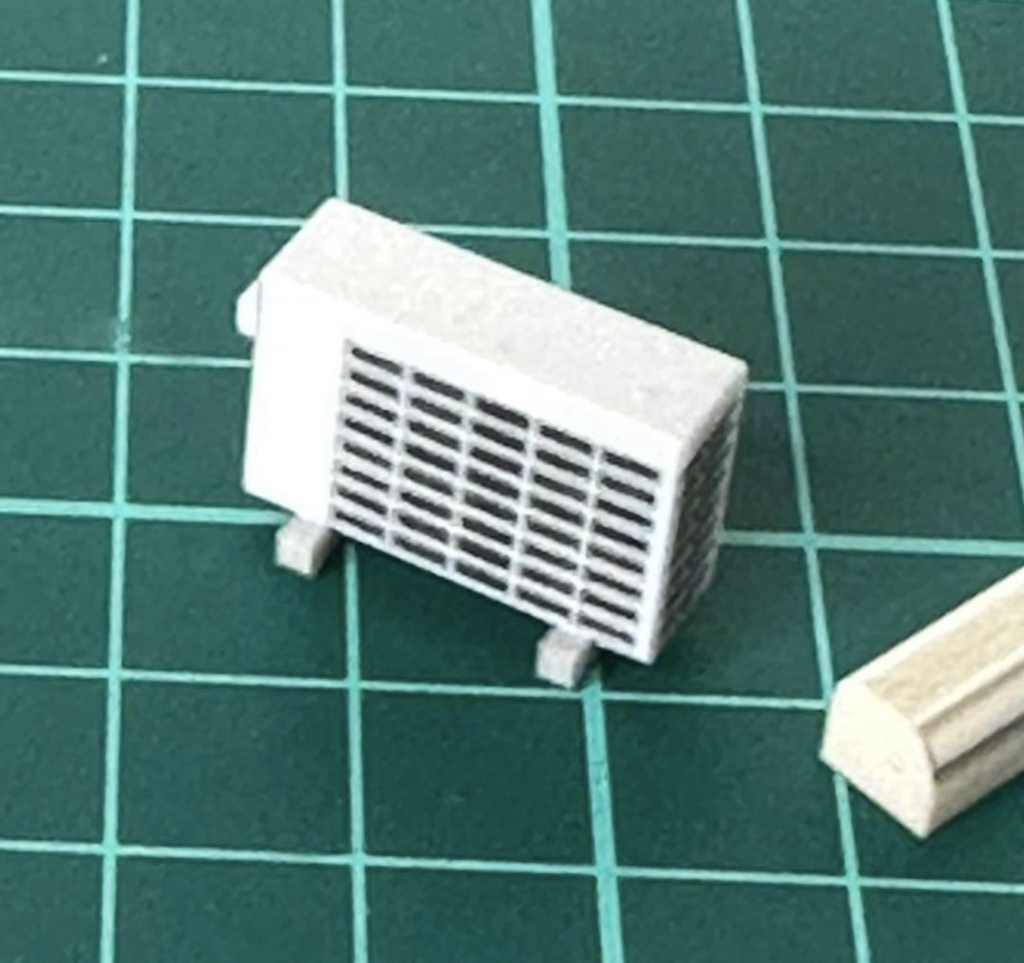 完成品 1/43 エアコン 室外機 3D ミニチュア フィギュアに ジオラマ ミニカーに ミニチュアイメージ