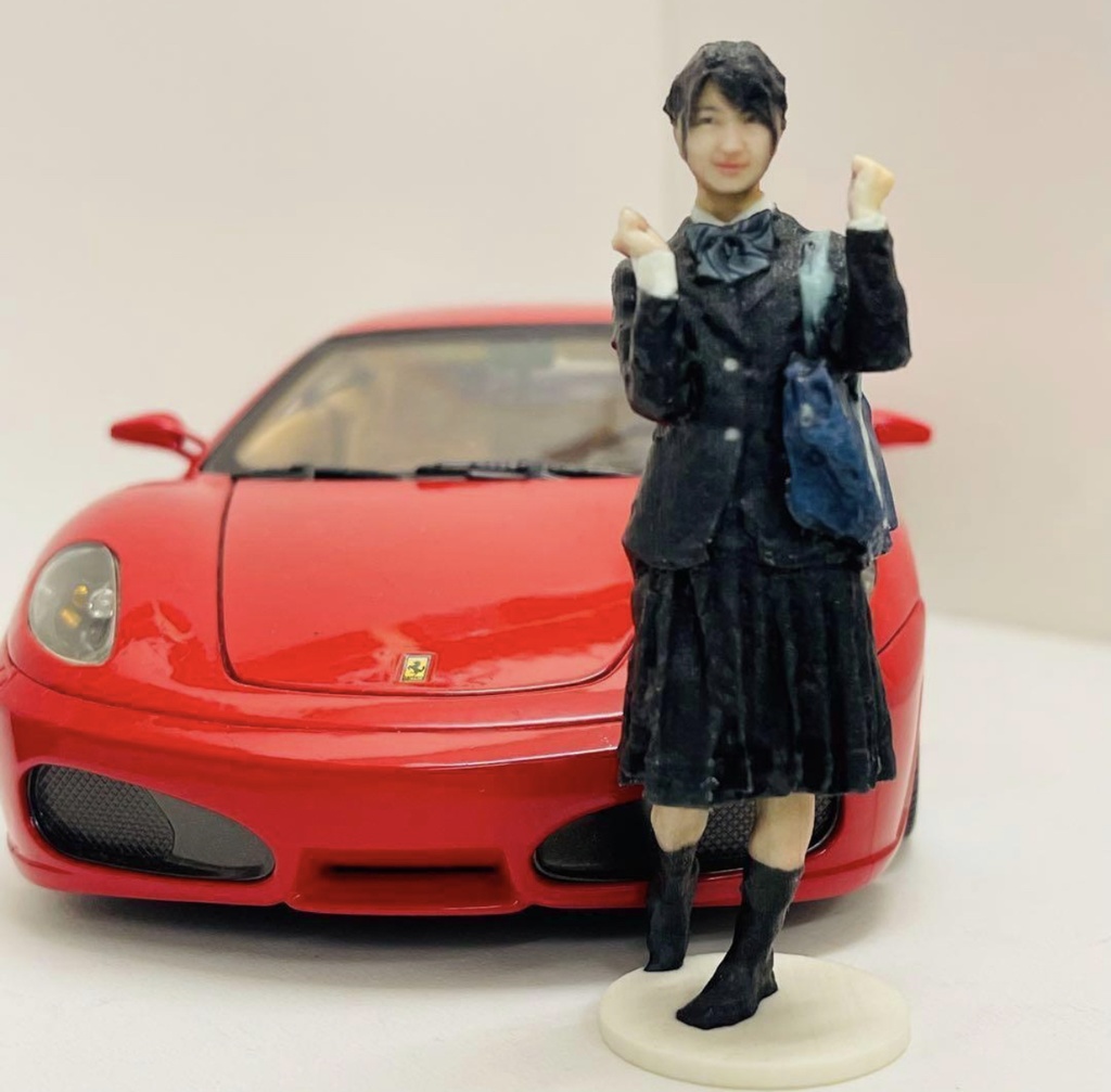 完成品 1/18 JKNJ 女子高生 フィギュア リアルフィギュア 3D フルカラー3D ミニカーに ジオラマに ミニチュア