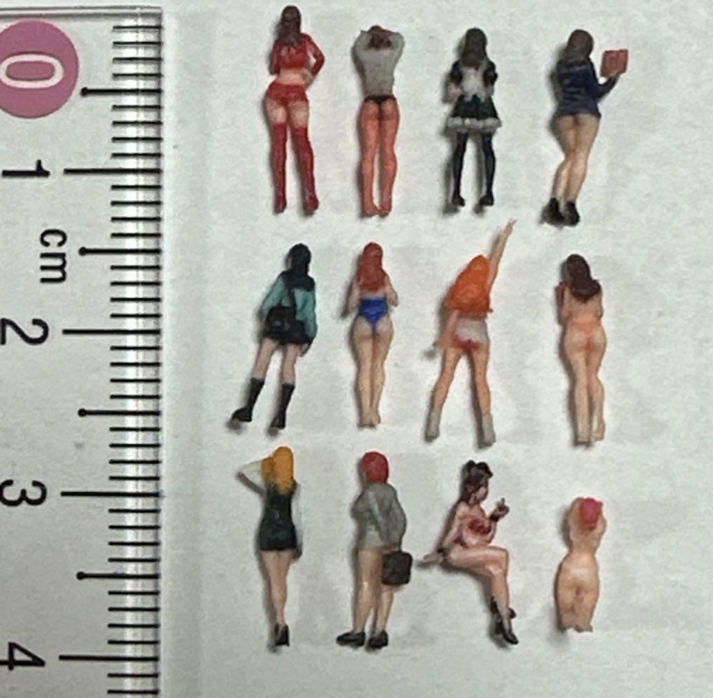 完成品 1/144 オーシャンコスモス リアルフィギュア フィギュア12体 ミニチュアイメージ 3D ジオラマ ミニチュア