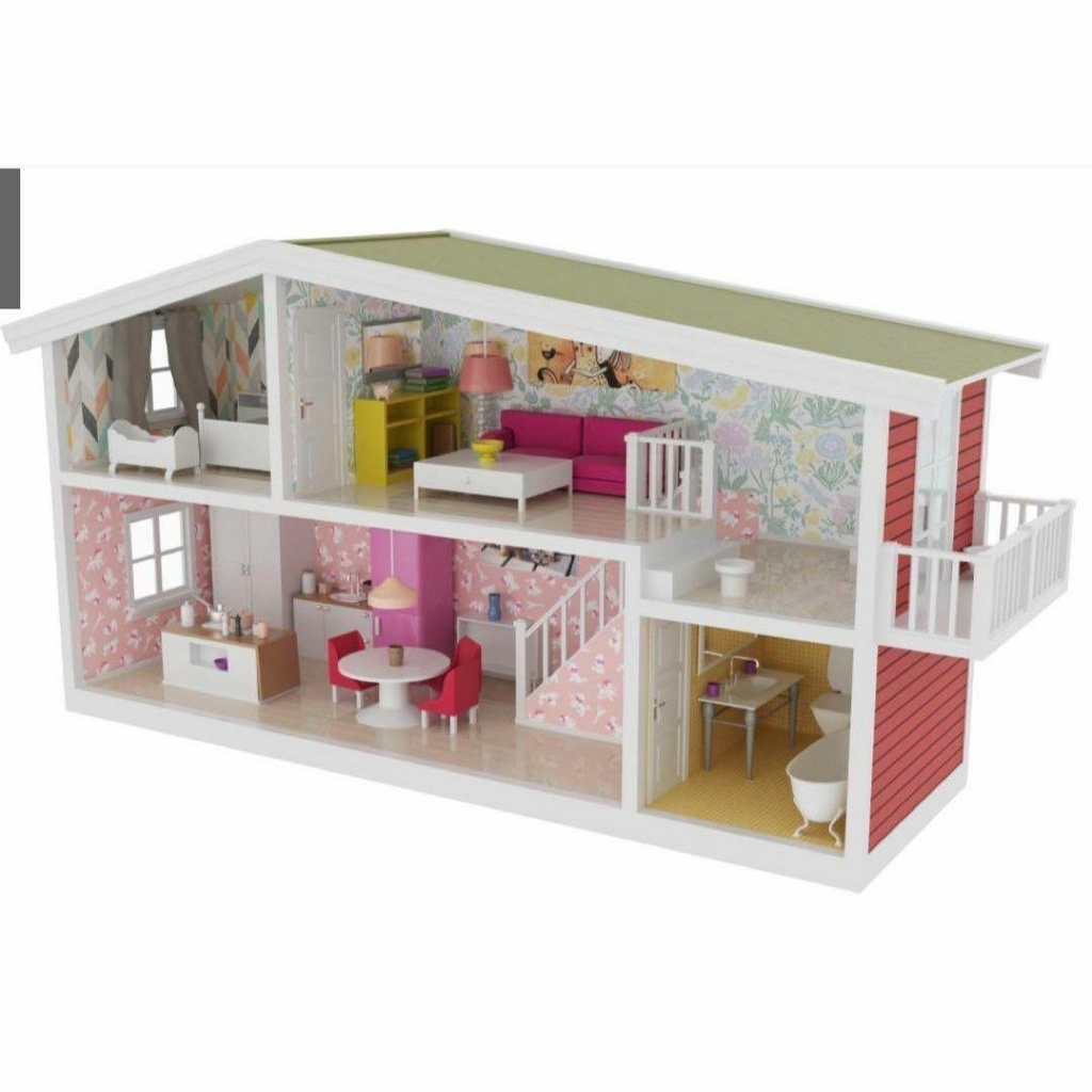 完成品　ミニミニドールハウス　ミニチュア　ドールハウス　ジオラマ　３D