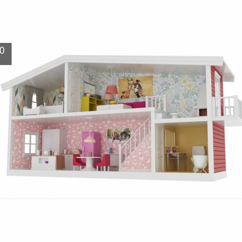 完成品　ミニミニドールハウス　ミニチュア　ドールハウス　ジオラマ　３D