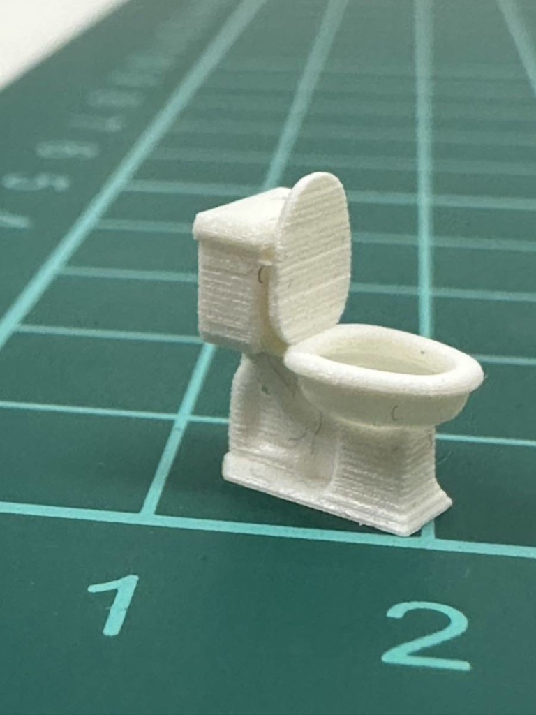 1/64 トイレ ミニチュア フィギュアに 3D ジオラマに ミニカーに ミニチュアイメージ