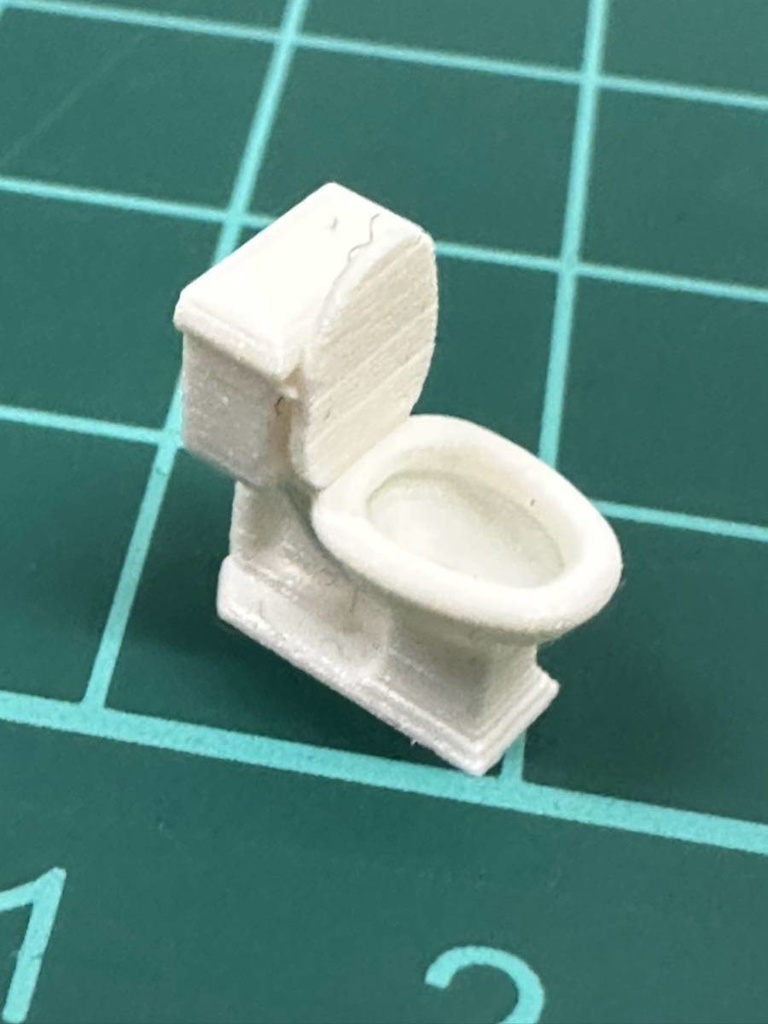 1/64 トイレ ミニチュア フィギュアに 3D ジオラマに ミニカーに ミニチュアイメージ
