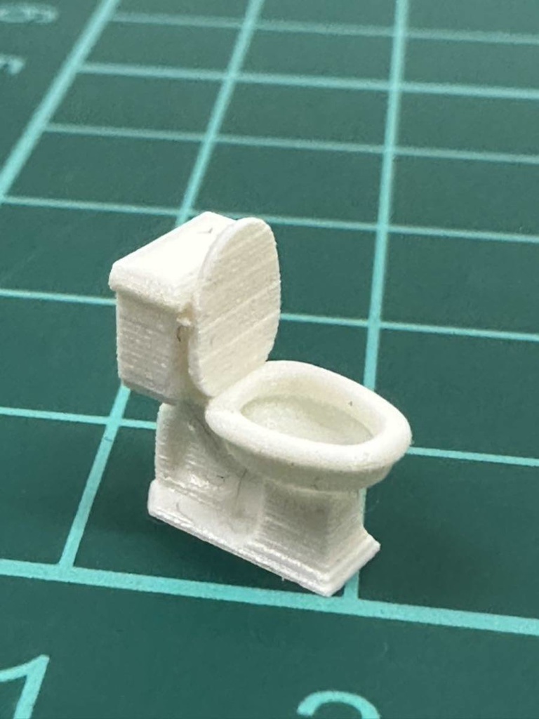 1/64 トイレ ミニチュア フィギュアに 3D ジオラマに ミニカーに ミニチュアイメージ