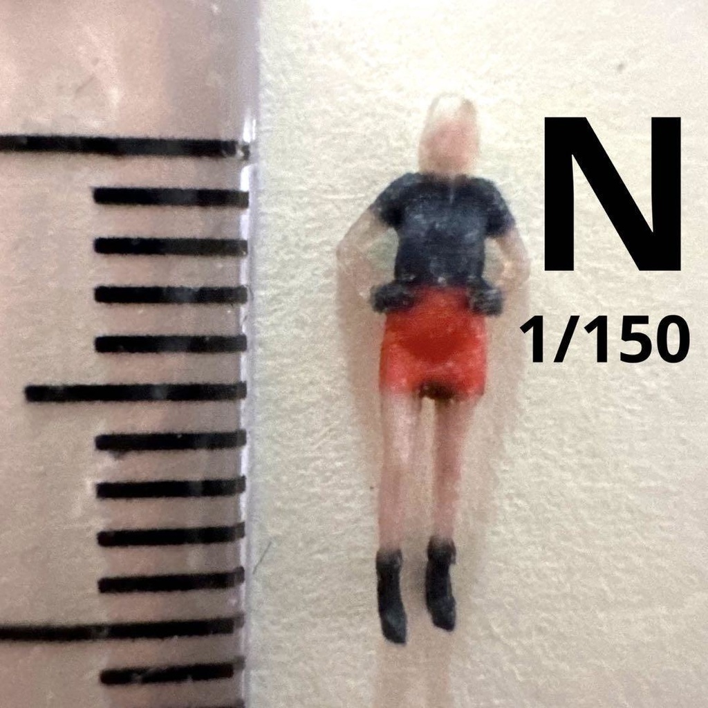 完成品 Nゲージ R8 フィギュア リアルフィギュア 鉄道模型 ジオラマ レイアウト 3D ミニチュア