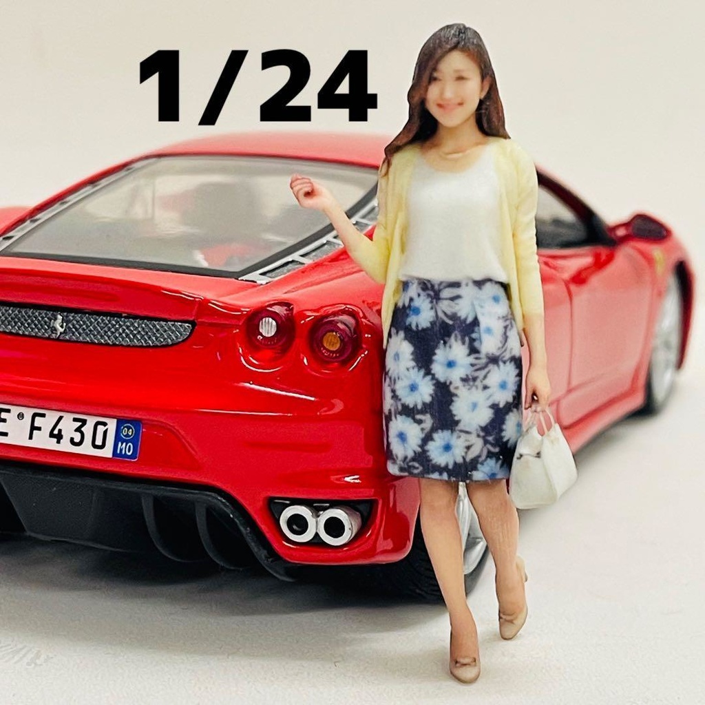 完成品　1/24 53-1 リアルフィギュア　フィギュア　３Dプリント　３Dフィギュア　ミニチュアイメージ　ミニカーに　ジオラマに