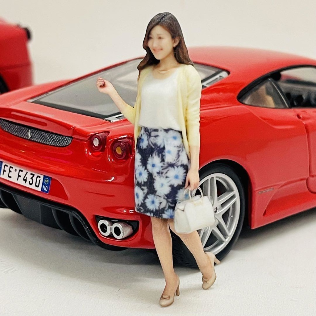 完成品 1/24 53-1 リアルフィギュア フィギュア 3Dプリント 3Dフィギュア ミニチュアイメージ ミニカーに ジオラマに