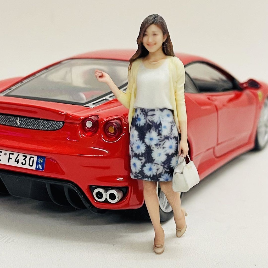 完成品 1/24 53-1 リアルフィギュア フィギュア 3Dプリント 3Dフィギュア ミニチュアイメージ ミニカーに ジオラマに