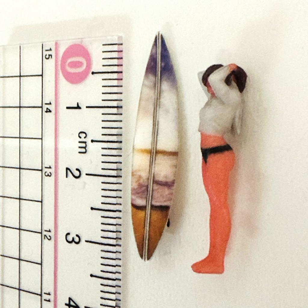 1/64 サーフボード③ ミニチュア ジオラマに フィギュアに ミニカーに ミニチュアイメージ 3D 3Dプリント