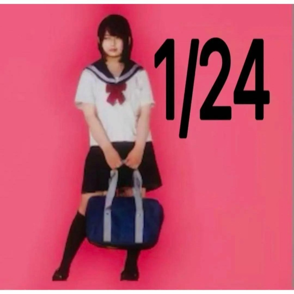 1/24 　完成品　ＪＫＮ　女子高生　フィギュア　ジオラマに　ミニチュアイメージ　ミニカーに　３Ｄ　３Ｄフィギュア