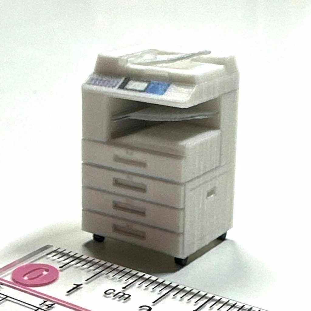 1/43 完成品 コピー機 ミニチュア フィギュアに ジオラマに ミニカーに ミニチュアイメージ 3Dプリント