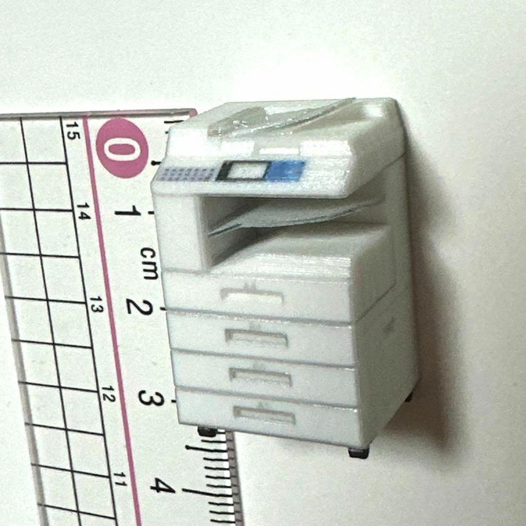 1/43 完成品 コピー機 ミニチュア フィギュアに ジオラマに ミニカーに ミニチュアイメージ 3Dプリント