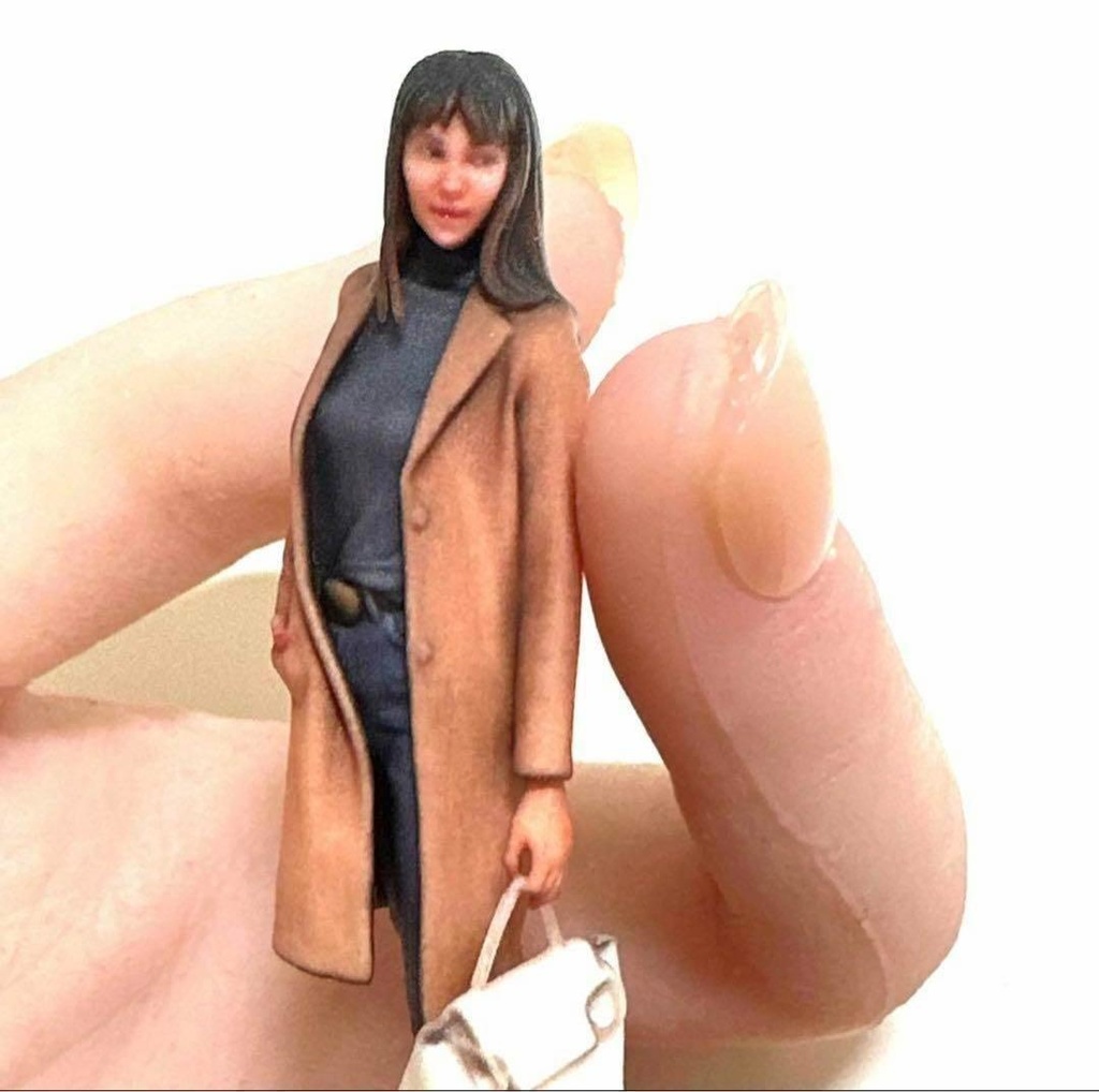 完成品 1/24 ヌミック 1276 フィギュア リアルフィギュア ミニカーに 3Dフィギュア