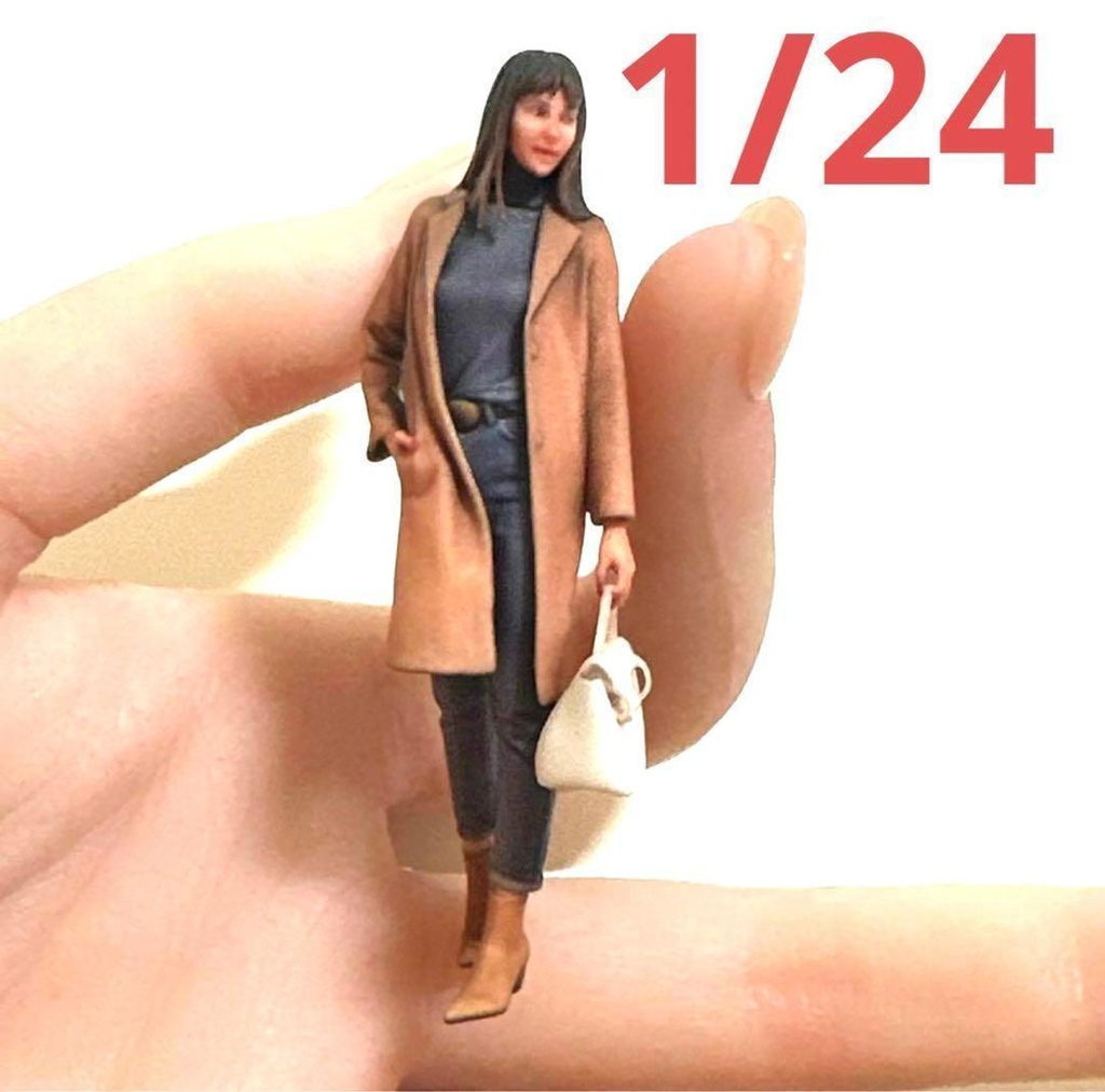 完成品 1/24 ヌミック 1276 フィギュア リアルフィギュア ミニカーに 3Dフィギュア