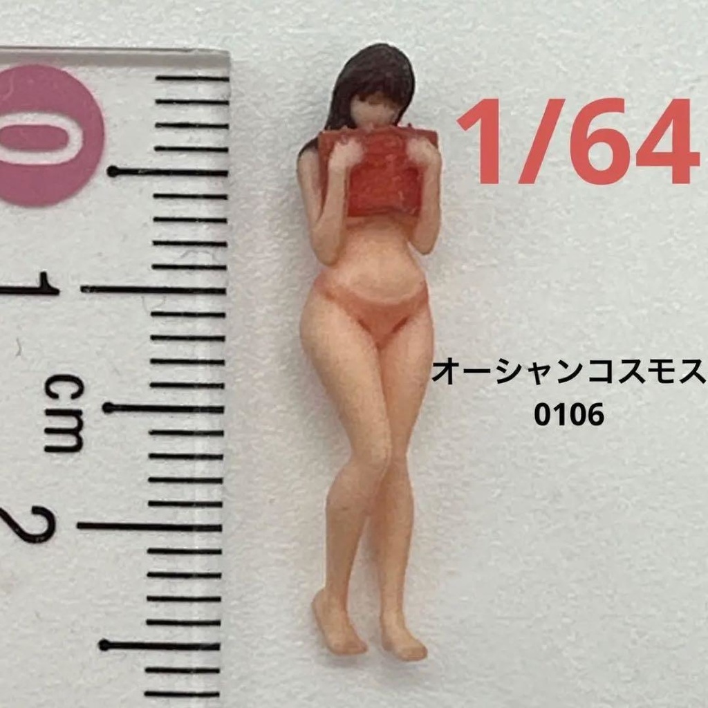 完成品 1/64 オーシャンコスモス 0106 フィギュア リアルフィギュア ミニカーに ジオラマに」3Dフィギュア