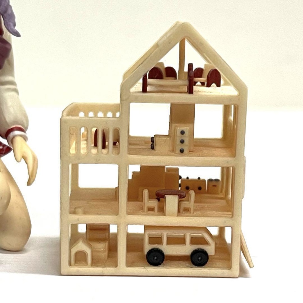 ミニミニドールハウス　ドールハウスに　ミニチュア　ジオラマ　３Dプリンター　３Dプリント　住宅模型　建築模型　３D