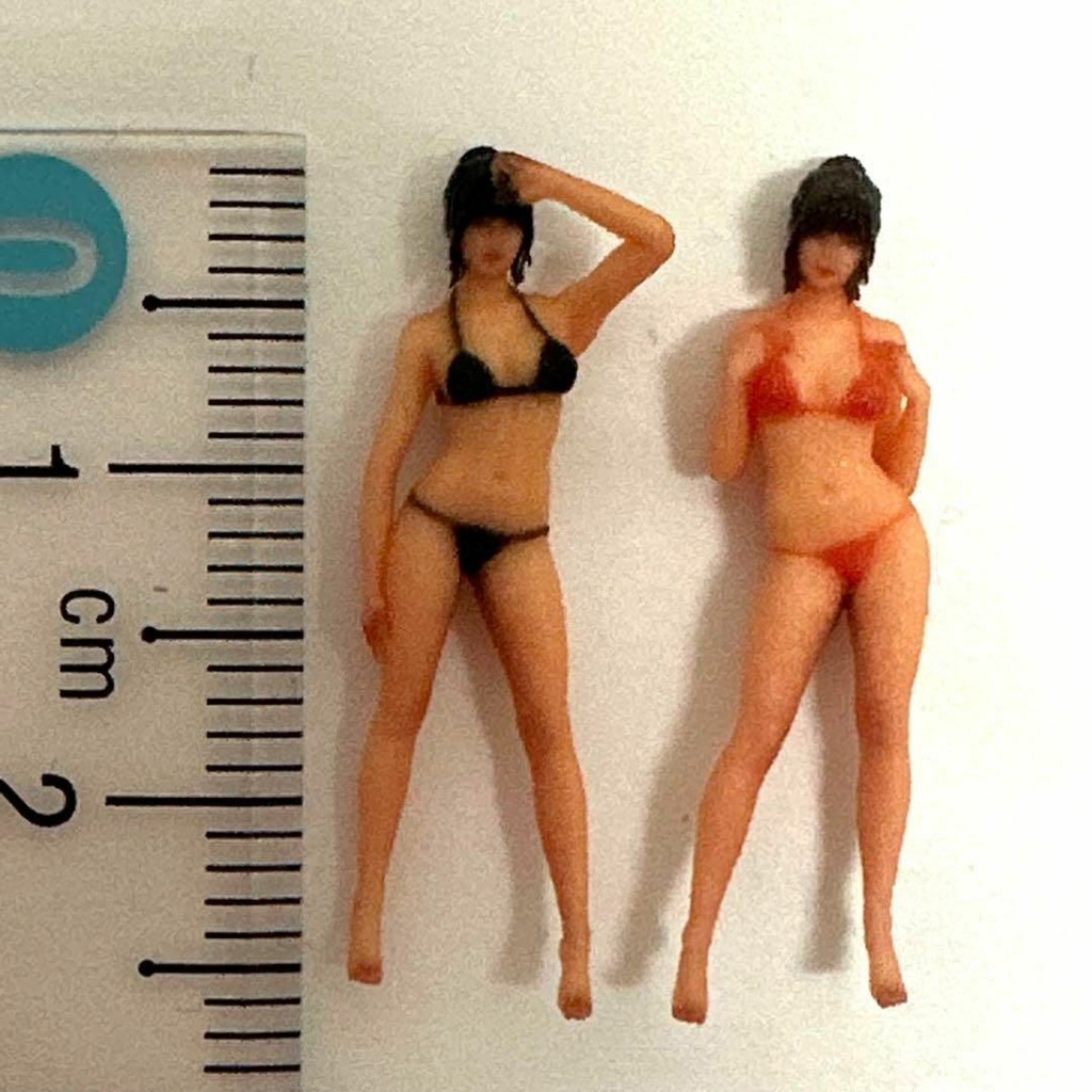 完成品 1/64 フィギュア2体 JOY JOY8 JOY5 ミニカーに ジオラマに ミニチュア 3Dフィギュア 3D人物 3Dプリント