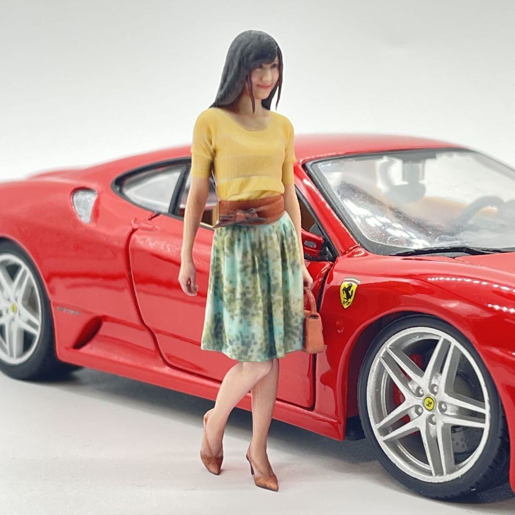 1/24 77-2 リアルフィギュア フィギュア 完成品 ミニチュアイメージ ミニカーに ジオラマに ドールハウスに 3Dフィギュア