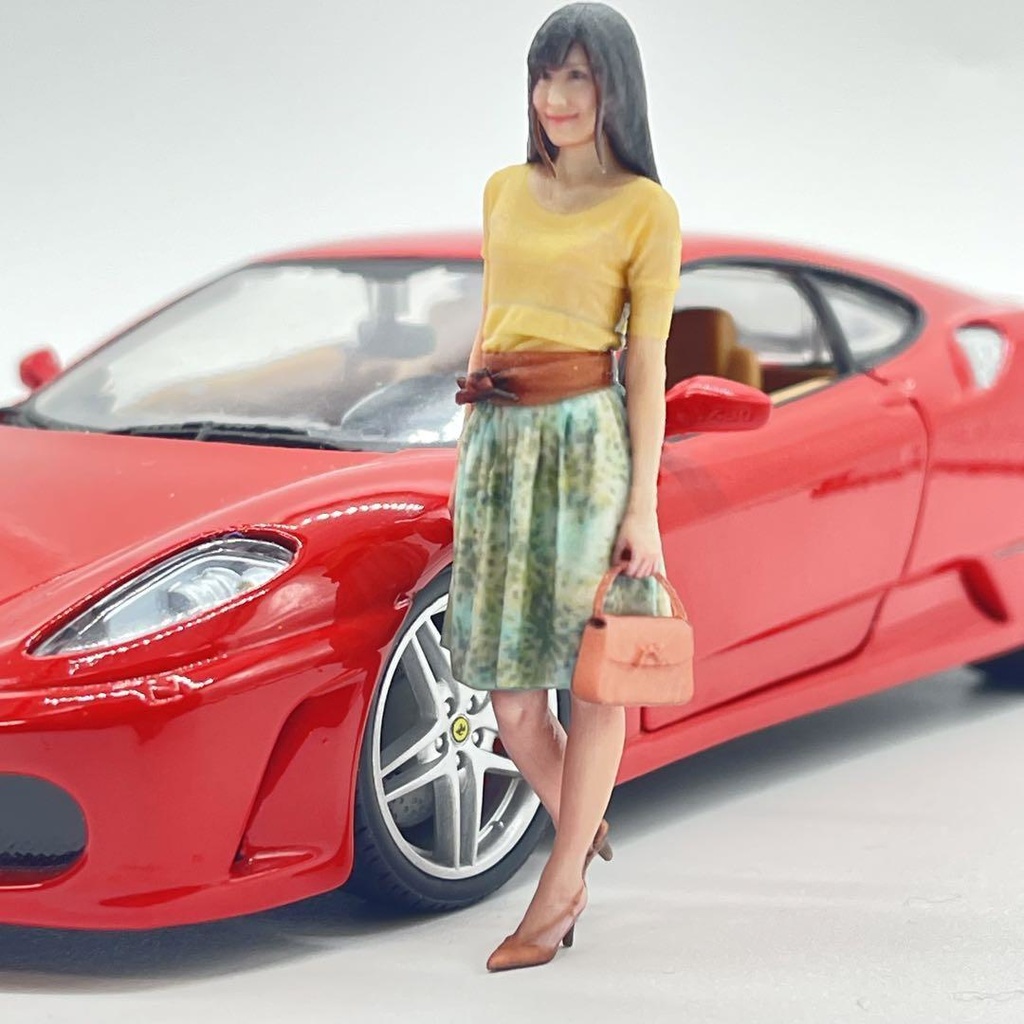 1/24 77-2 リアルフィギュア フィギュア 完成品 ミニチュアイメージ ミニカーに ジオラマに ドールハウスに 3Dフィギュア
